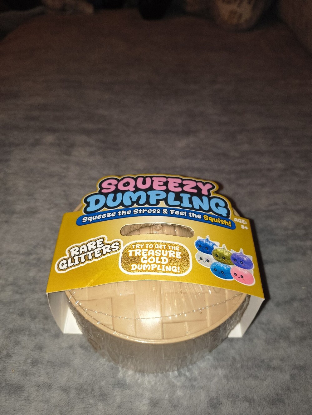 Squeezy Dumpling Beige Squishy Stress Toy -